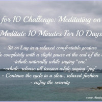 10 for 10 Meditation Challenge: Meditating on Joy