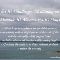 10 for 10 Challenge: Meditation, Not a Joy For Me