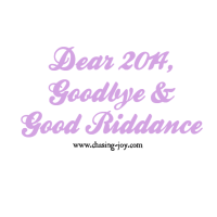 Dear 2014, Goodbye & Good Riddance