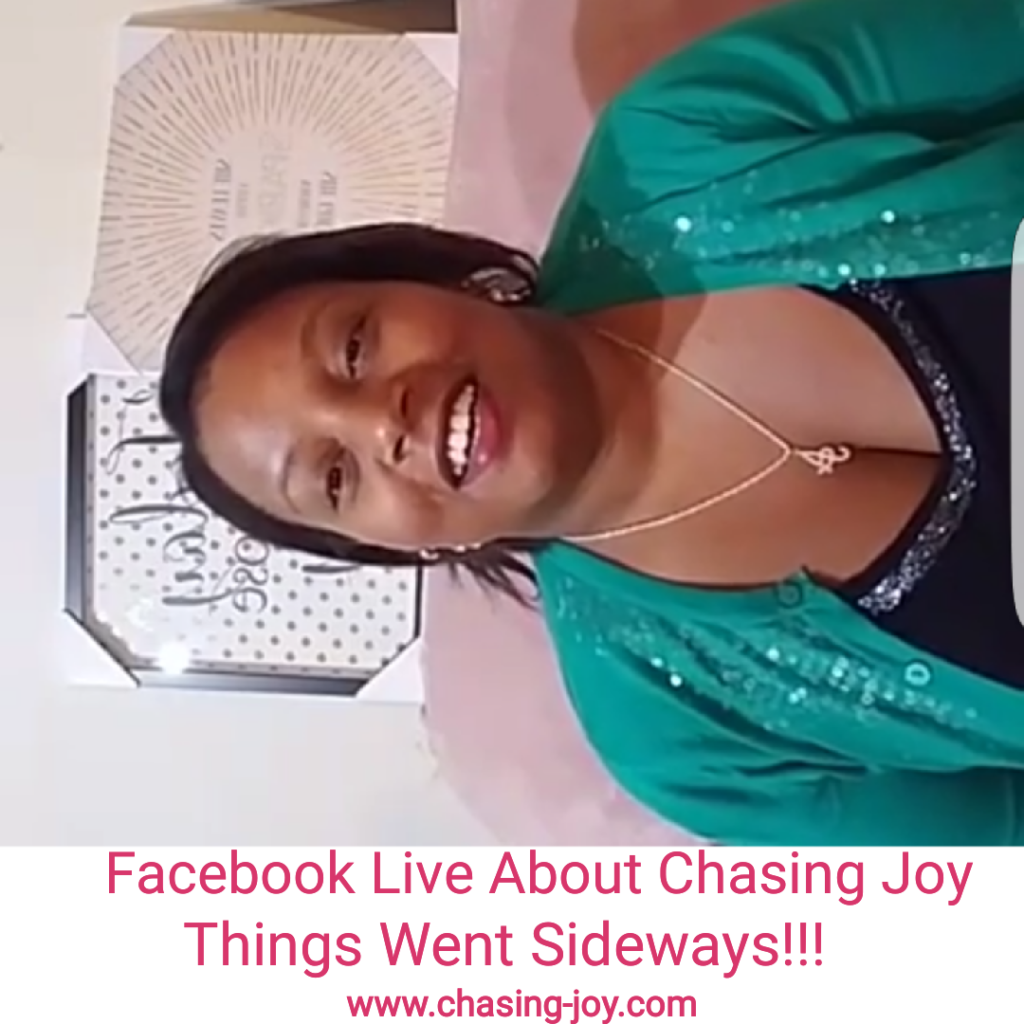 Facebook Live About Chasing Joy